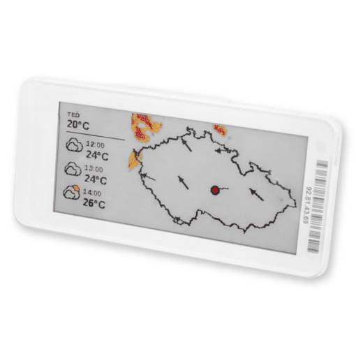 Foto - Drátek E-Ink displej 2,9" BLE - 4 barevný BWRY pro HomeAssistant