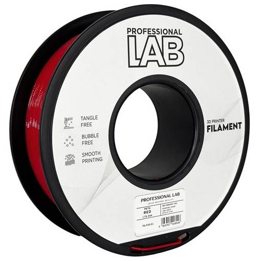 Foto - Filament PETG Professional LAB - Červený, 1kg