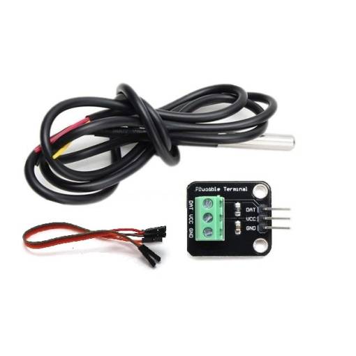 Foto - Vodotěsný teploměr s adaptérem pro Arduino - Sonda DS18B20