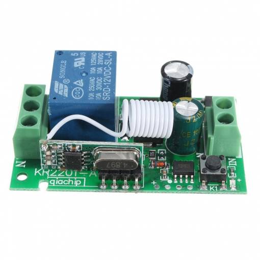 Foto - 433MHz relé 1 kanál 230V10A na dálkové ovládání