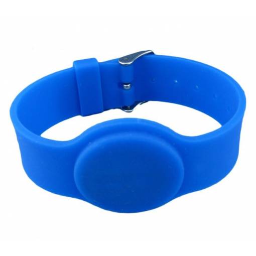 Foto - RFID náramkové čipové hodinky 13,56MHz - Zapínací, modré