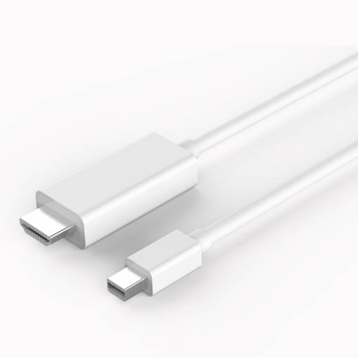 Foto - FullHD HDMI / Mini DisplayPort kabel (1.8 m) - Bílá