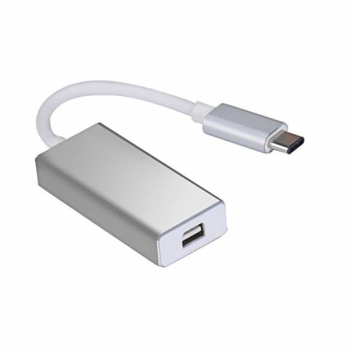 Foto - Redukce USB-C (samec) / Mini DisplayPort (samice) - Stříbrná