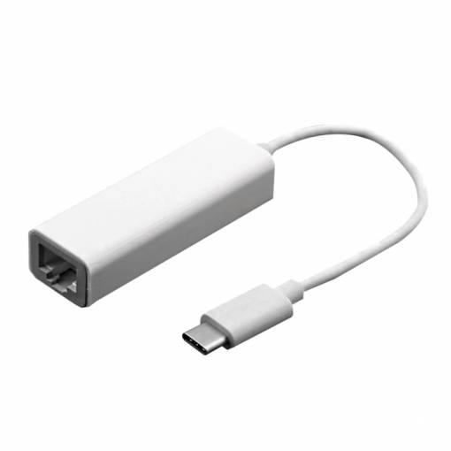 Foto - USB-C ethernet/RJ45 adaptér/HUB - Bílá