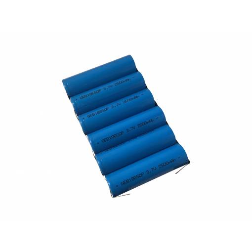 Foto - Li-ion baterie 6x GEB18650P 3,7 V, 6p 15000 mAh s pájecími vývody