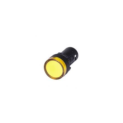 Foto - Signální LED světlo 22 mm AC/DC 24V - Žluté