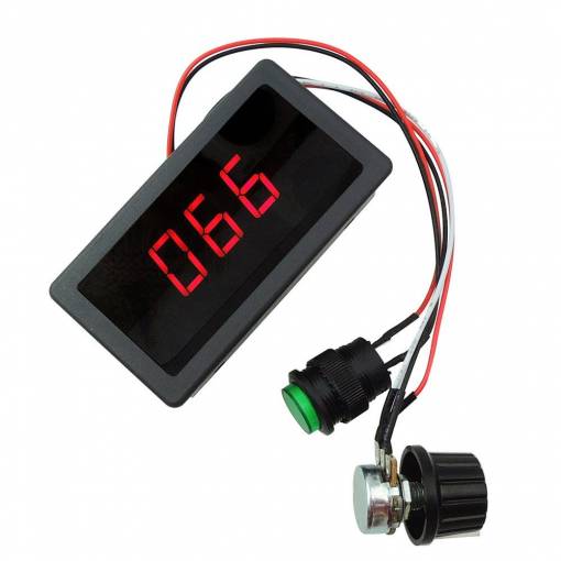 Foto - PWM regulátor otáček motoru DC 12V 24V 6-30V Max 8A Display - II. jakost