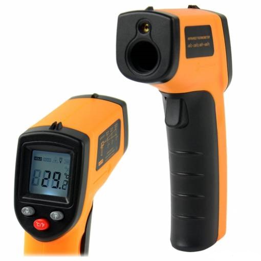 Bezkontaktní teploměr - digitální, laserový, infračervený GM320, -50~380°C