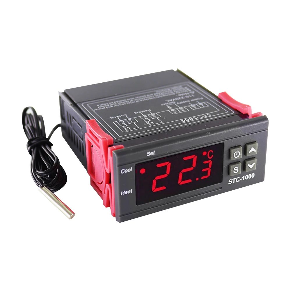 Regulátor teploty, termostat STC-1000 AC 230V s LCD displejem na -50 ~ +99°C