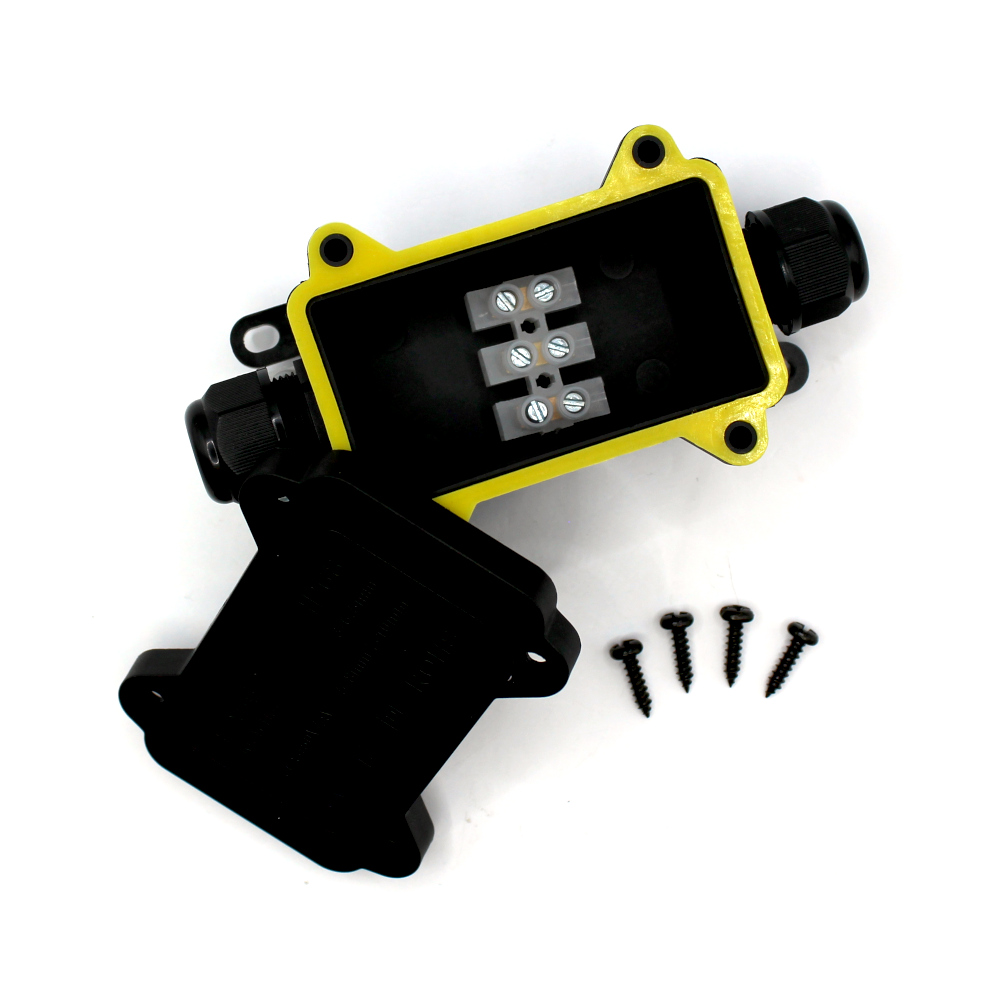 Vodotěsná krabička DRÁTEK - IP68 70x40, 2 vývody 3-6,5mm, 3pin