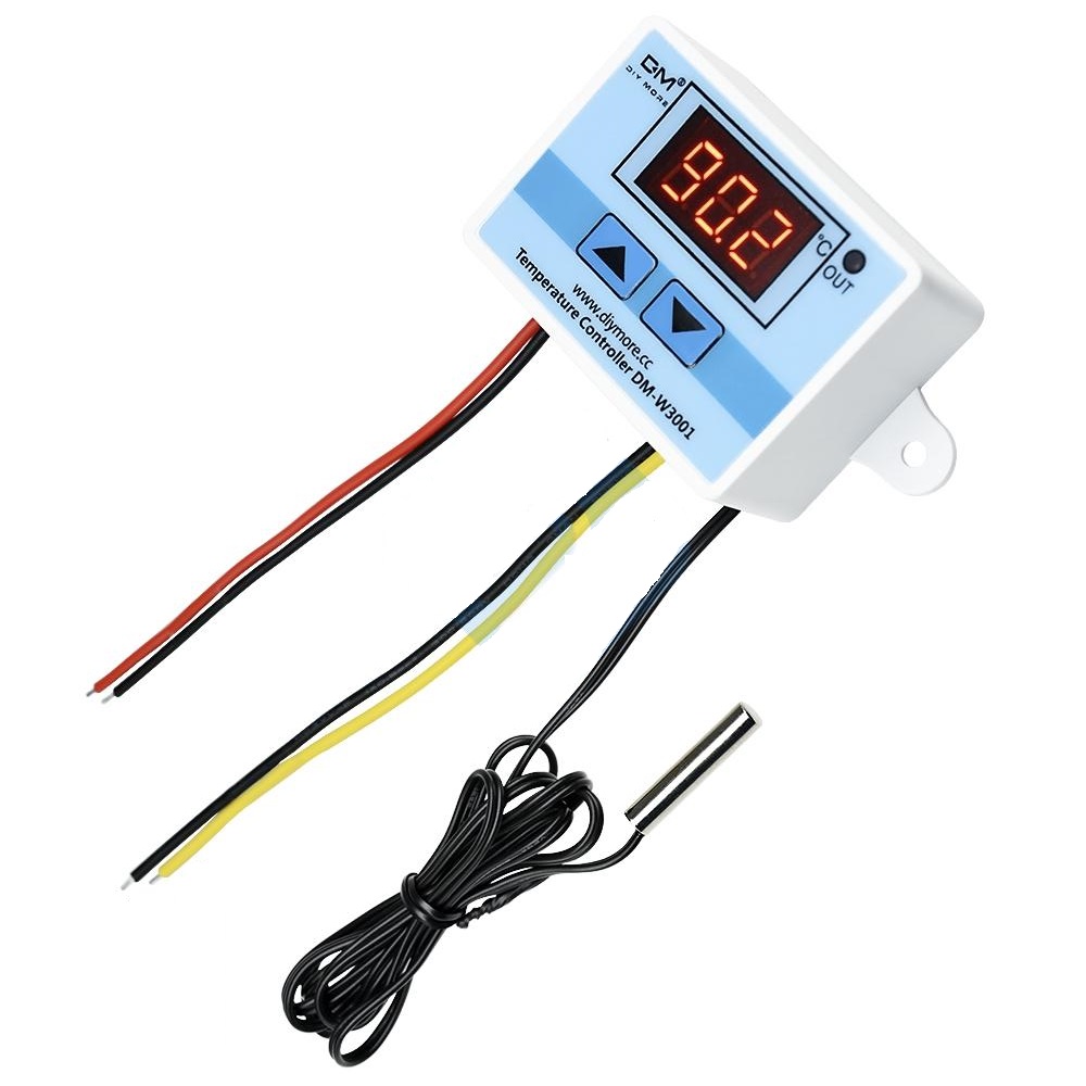 24V Digitální termostat 10A Nástěnný XH-W3001 -50°C až 110°C