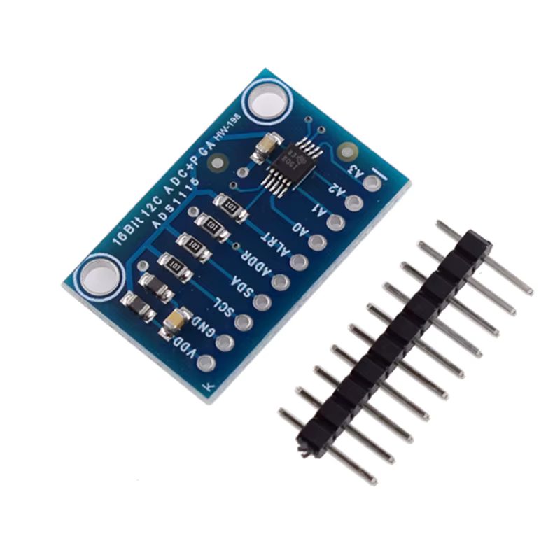 I2C AD převodník s programovatelným zesílením ADS1115 - 16Bit, 4 kanály