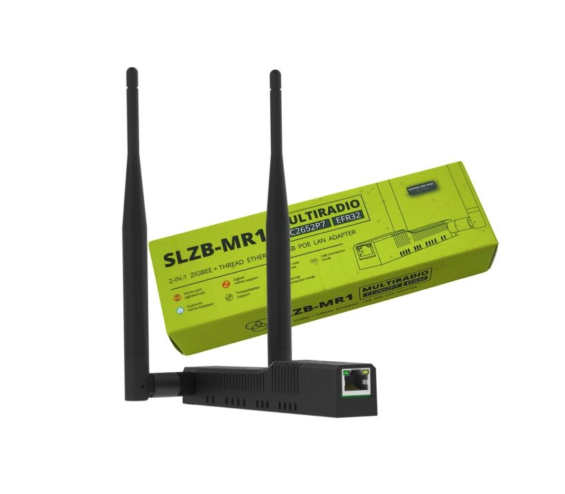 SLZB-MR1 multiradiová brána pro Zigbee2MQTT, ZHA, Home Assistant, OpenThread Border Router - USB, WiFi, Ethernet, PoE