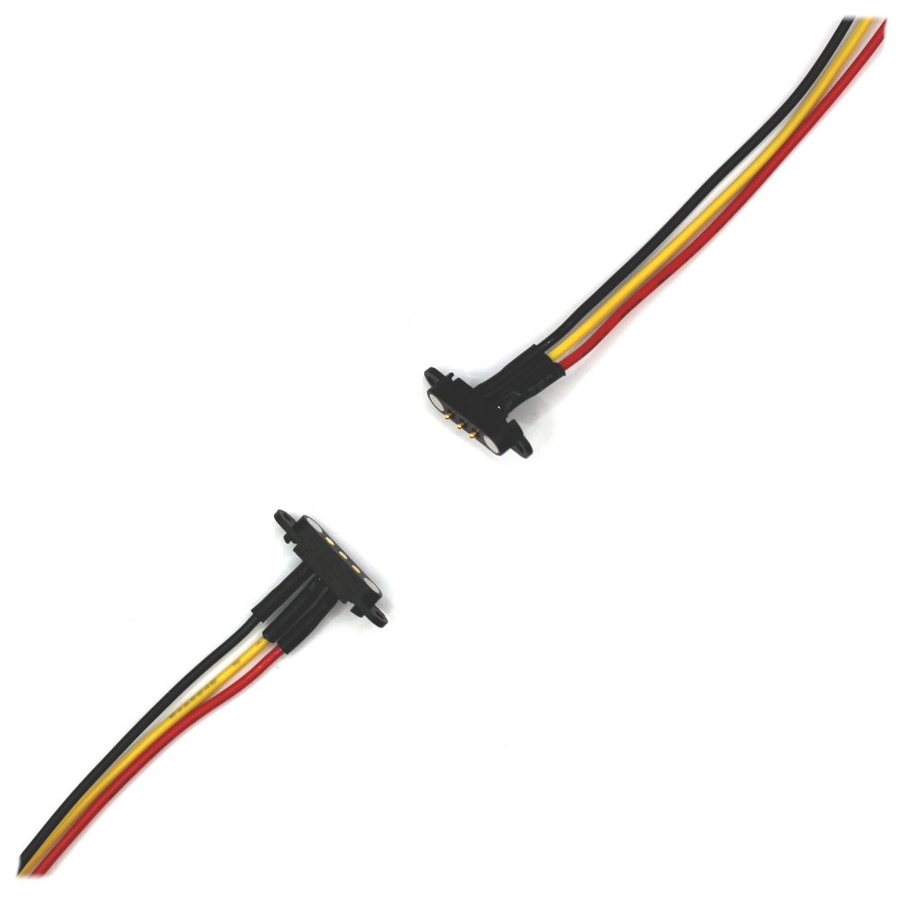 Kabel s magnetickými konektory do panelu - sada samec/samice 24AWG, 3pin