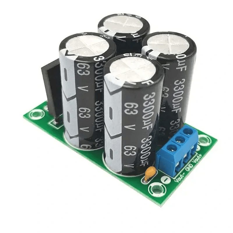 Modul symetrického zdroje 2x 50V DC, 15A - Můstek a kondenzátorový filtr 6600uF