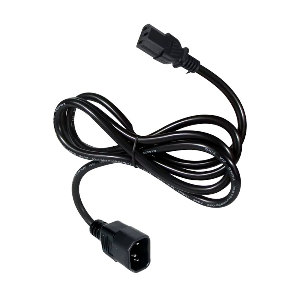 Propojovací síťový kabel 230VAC, C13-C14, 3x0,75mm²