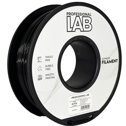 Filament PETG Professional LAB - Černý, 1kg