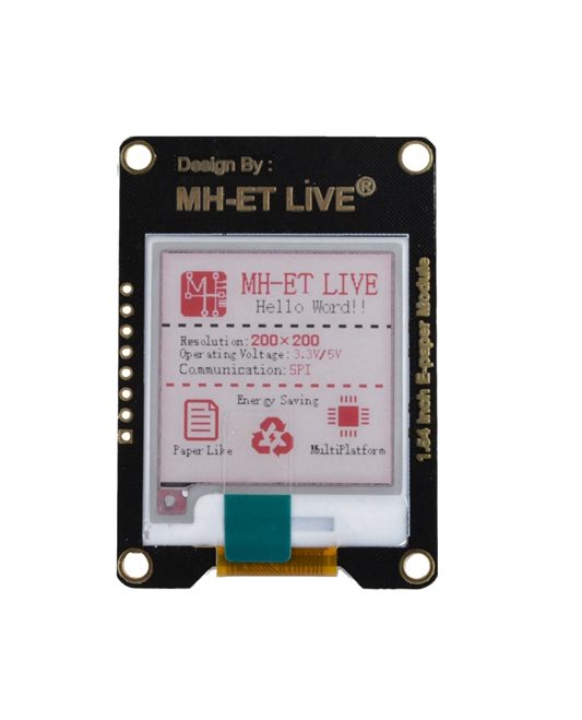 MH-ET LIVE 1,54" 200 x 200 E-Paper displej HAT - 3 barvy