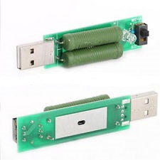 USB zátěžový rezistor 1A, 2A (5W a 10W)