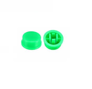 Knoflík pro mikrospínač - Zelený, 6 x 6 x 7,3 mm