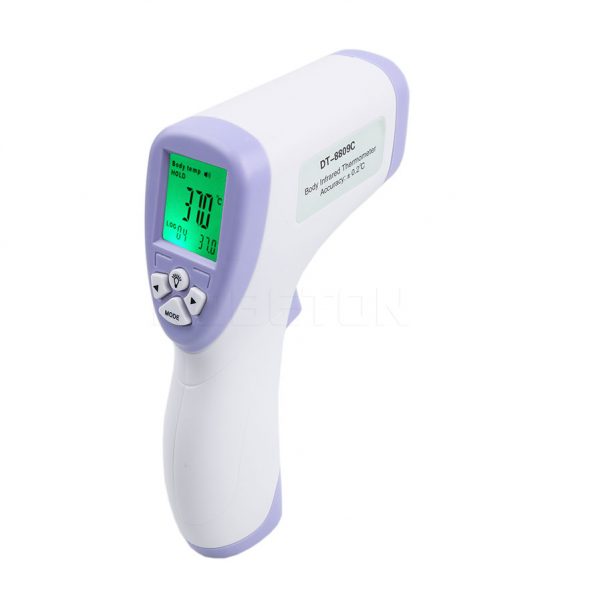 Bezkontaktní zdravotní infračervený teploměr s LCD displejem - 32°C ~ 43°C
