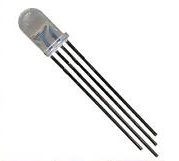 LED dioda - RGB, 5 mm, Společná anoda